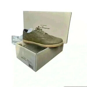 Ben Sherman Grey Nicholas Vegan Wingtip Oxford Shoe US Mens Size 8